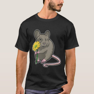 T-shirt Rat avec fleurs jaunes