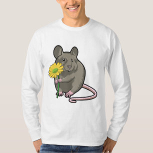 T-shirt Rat avec fleurs jaunes