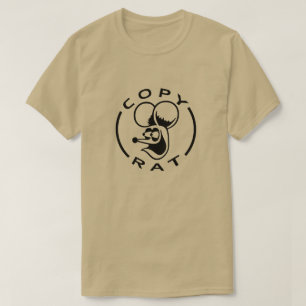 T-shirt Rat avec texte Copier Rat