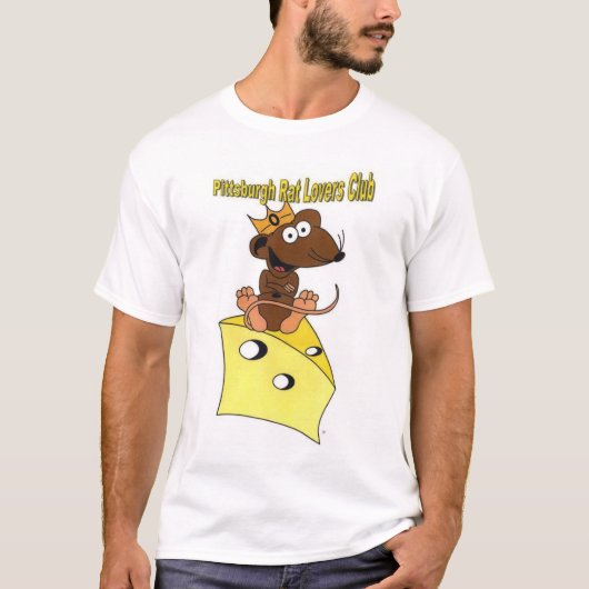 T-shirt Rat Brown foncé de club d'amants de rat de (Devant)