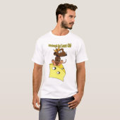 T-shirt Rat Brown foncé de club d'amants de rat de (Devant entier)