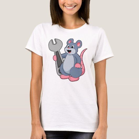 T-shirt Rat comme mécanique avec clé (Devant)