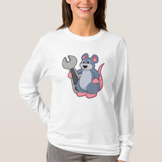 T-shirt Rat comme mécanique avec clé (Devant)