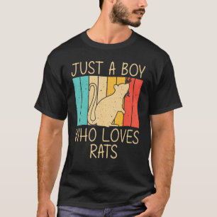 T-shirt Rat Cute Pour Garçons Enfants Souris Rat River Rat