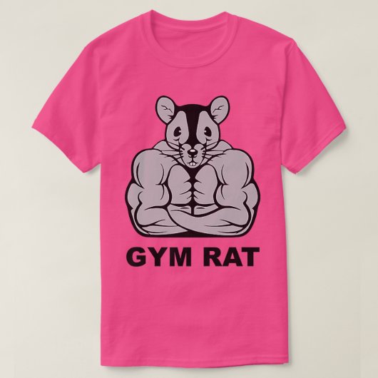 T-shirt rat de gym (Design devant)