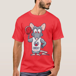 T-shirt Rat de gymnase de basket-ball du car P - rouge