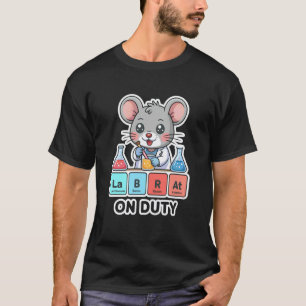 T-shirt Rat de laboratoire cool en service Équipe de chimi
