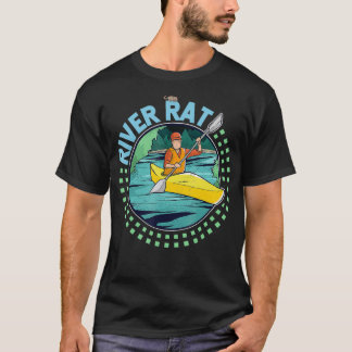 T-shirt Rat de rivière en kayak