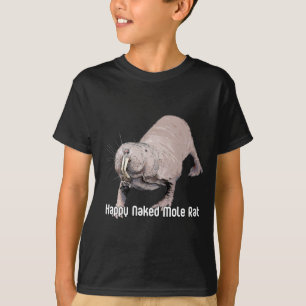 T-shirt Rat de taupe heureux de Nekid