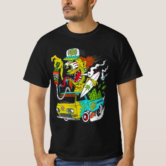 T-shirt Rat Fink trixie black hell n'a pas fury Merchandis (Devant)