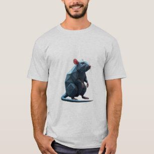 T-shirt Rat géométrique