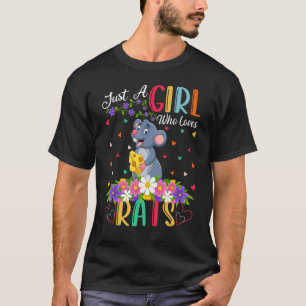 T-shirt Rat Juste Une Fille Qui Aime Les Rats