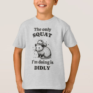 T-shirt Rat Le seul squat que je fais c'est la tête