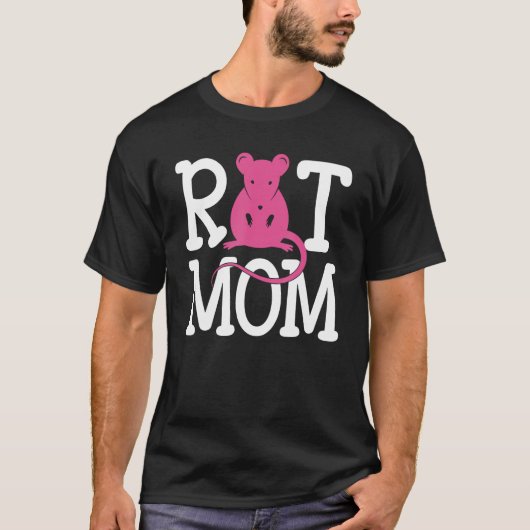 T-shirt Rat Mom Rat Cute Rats Owner (Devant)