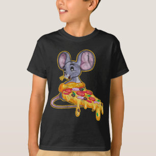 T-shirt Rat Pizza Drôle Volef Souris