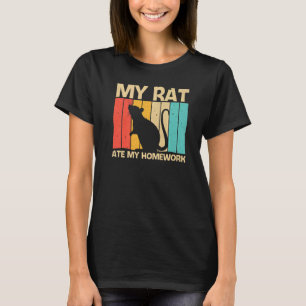 T-shirt Rat Pour Enfants Garçons Souris Animal Rodent Rat