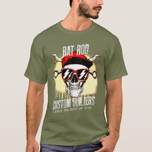 T-shirt Rat Rod Les Constructeurs Personnalisés Laissent L (Devant)