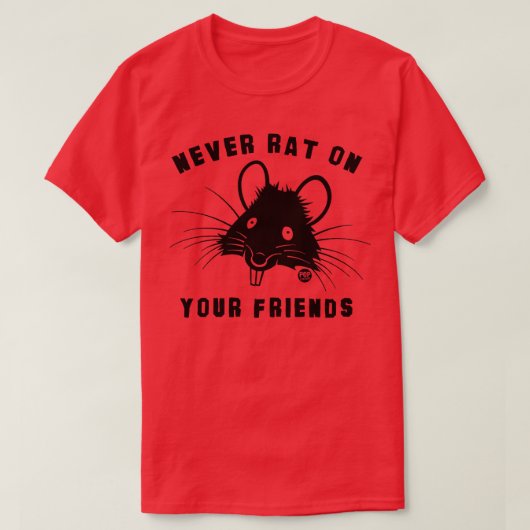 T-shirt rat sur des amis (Design devant)
