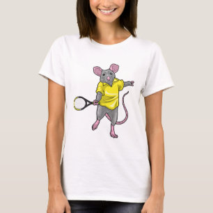 T-shirt Rat Tennis Racket