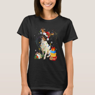 T-shirt Rat Terrier Arbre de Noël Lumière Pyjama Chien Xma