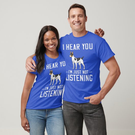 T-shirt Rat Terrier Chien Chien Chien Chien Chien Chien Ch (Unisexe)