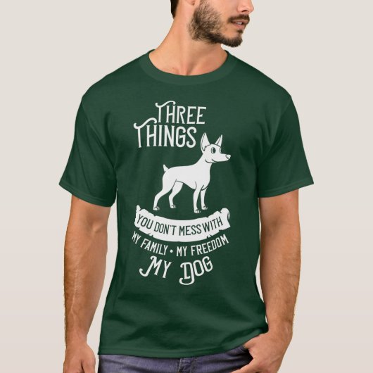 T-shirt Rat Terrier Chien Chien Chien Chien Chien Chien Ch (Devant)