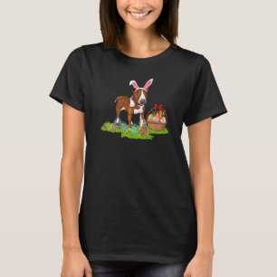 T-shirt Rat Terrier Chien de Pâques Chasse aux oeufs Bunny