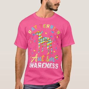 T-shirt Rat Terrier Chien Pour Sensibilisation sur l'autis