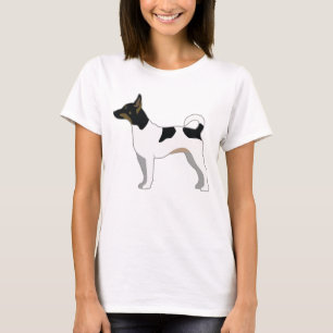 T-shirt Rat Terrier Conception de la silhouette de base de