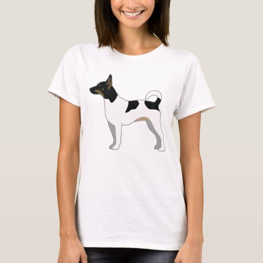 T-shirt Rat Terrier Conception de la silhouette de base de (Devant)