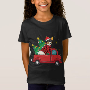 T-Shirt Rat Terrier Noël Camion Arbre Maman Papa Chien Noë