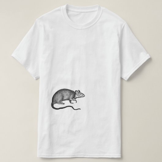 T-shirt Rat vintage (Design devant)
