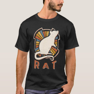 T-shirt Rat Vintage Classic Rétro Amour animal