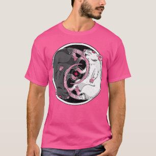 T-shirt Rat Yin Yang Alternative Dark Grunge Punk