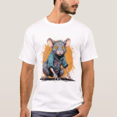 T-shirt rat zombie (Devant)