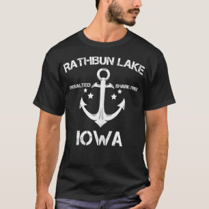 T-shirt RATHBUN LAKE IOWA Funny Fishing Camping Summer Gif