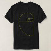 T-shirt Ratio d'or Spirale Sacrée Fibonacci (Design devant)