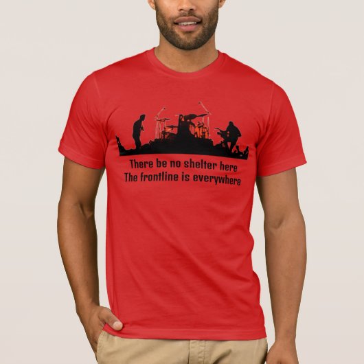 T-shirt RATM - Pas d'abri (Devant)