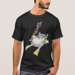 T-shirt Raton laveur à la pêche au harpon