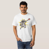 T-shirt Raton laveur amusant jouer ping pong raccoon amour (Devant entier)