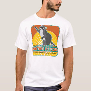 T-shirt Raton laveur animal de délivrance