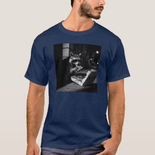T-shirt Raton laveur cool mangeant de la pizza