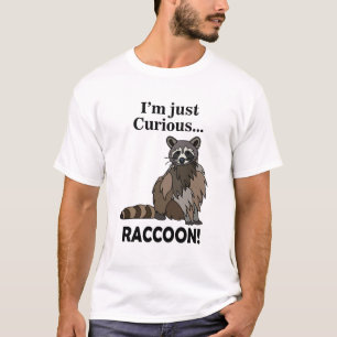 T-shirt Raton laveur curieux drôle