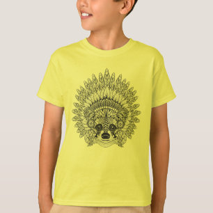 T-shirt Raton laveur dans le griffonnage fait varier le