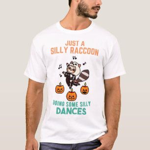 T-shirt Raton laveur danse Halloween citrouille fête