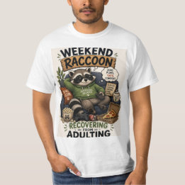 T-shirt Raton laveur de week-end 100 Pour Cent Détente Wee
