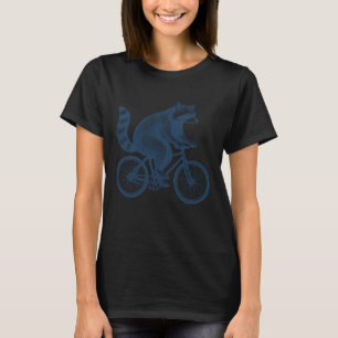T-shirt Raton laveur drôle à vélo Rétro Biker Cyclisme G
