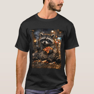 T-shirt Raton laveur drôle fumant une cigarette humour mèm