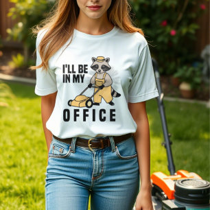 T-shirt Raton laveur drôle sur la pelouse