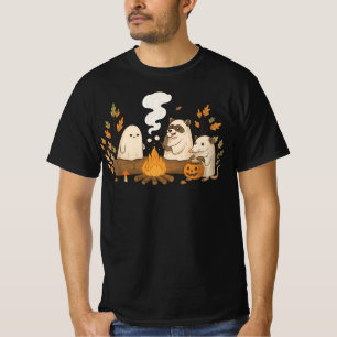 T-shirt Raton laveur fantôme Opossum Camping – Automne Co